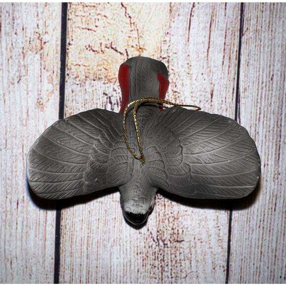 Silvestri Handcrafted Ceramic Bird Christmas Ornament Black Face Bird - Picture 4 of 9